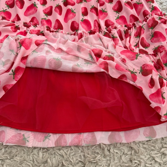 Eva Franco Anthropologie Strawberry Tiered Midi Skirt - Picture 6 of 10
